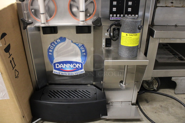 2011 Stoelting Model SF144-38I Stainless Steel Commercial Countertop Air Cooled 2 Flavor Soft Serve Ice Cream Machine w/ Milkshake Mixer. 208-230 Volts, 1 Phase. 22x32x34 - Image 4 of 8