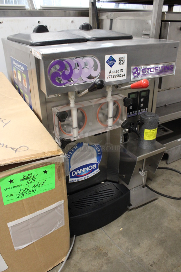 2011 Stoelting Model SF144-38I Stainless Steel Commercial Countertop Air Cooled 2 Flavor Soft Serve Ice Cream Machine w/ Milkshake Mixer. 208-230 Volts, 1 Phase. 22x32x34 - Image 5 of 8