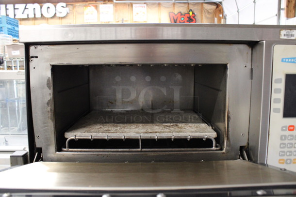 2 Turbochef Model NGCD6 Tornado Stainless Steel Commercial Countertop Electric Powered Rapid Cook Ovens on Stainless Steel Commercial 2 Tier Equipment Stand on Commercial Casters. 208/240 Volts, 1 Phase. 30x30x60. 2 Times Your Bid! - Image 5 of 9