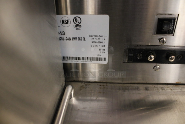2014 Bunn Model DUAL SH DBC Stainless Steel Commercial Countertop Dual Coffee Machine w/ Hot Water Dispenser, 2 Stainless Steel Brew Baskets and 2 Bunn Model SH SERVER Satellite Servers. 120/208-240 Volts, 1 Phase. 18x24x36. Tested and Working! - Image 5 of 6