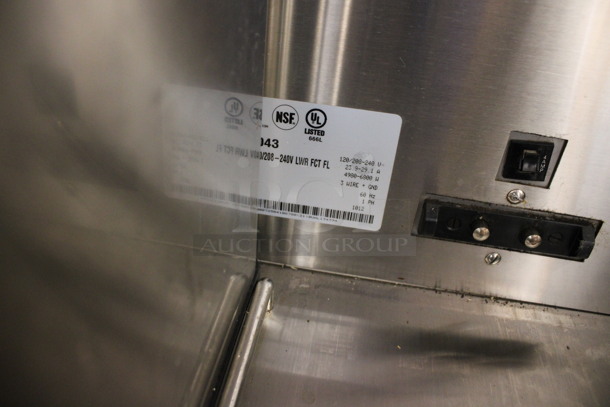 2012 Bunn Model DUAL SH DBC Stainless Steel Commercial Countertop Dual Coffee Machine w/ Hot Water Dispenser, 2 Stainless Steel Brew Baskets and 2 Bunn Model SH SERVER Satellite Servers. 120/208-240 Volts, 1 Phase. 18x24x36. Tested and Working! - Image 5 of 6