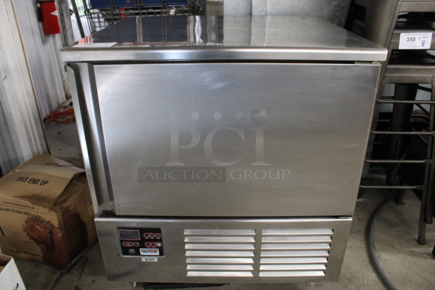 Piper Products Servolift Eastern Model RCM051S Stainless Steel Commercial Floor Style Single Door Undercounter Blast Chiller w/ Probe. 208 Volts, 1 Phase. 31x28x35