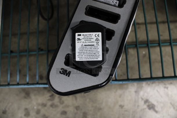 3M Model G5F1 Countertop Drive Thru Headset Charging Station w/ 2 Par Headsets and 2 3M Model G5L1 Batteries. 20x3x2.5 - Image 4 of 6
