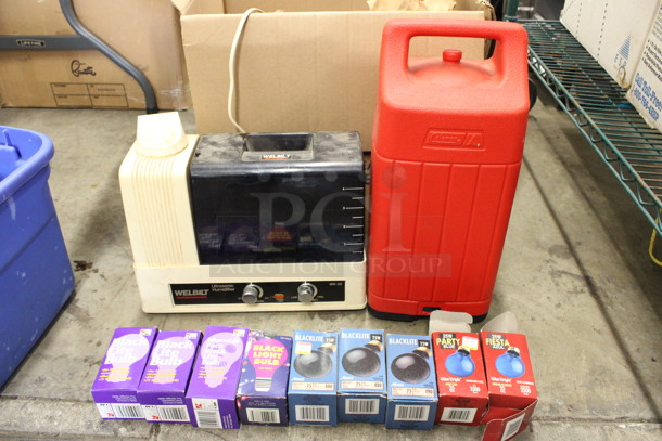 ALL ONE MONEY! Lot of Various Items Including Gas Can and Lightbulbs! - Image 1 of 6