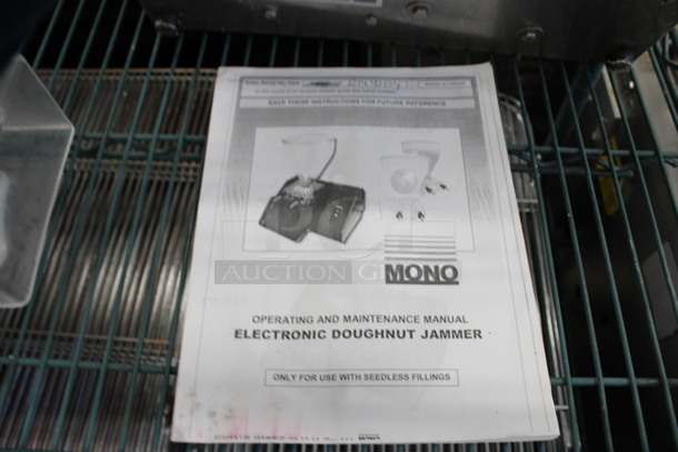 2014 Mono Model FG053-Z01 Metal Commercial Countertop Pastry Donut Filler w/ Hopper. 120 Volts, 1 Phase. 16x10.5x20. Tested and Working! - Image 6 of 6
