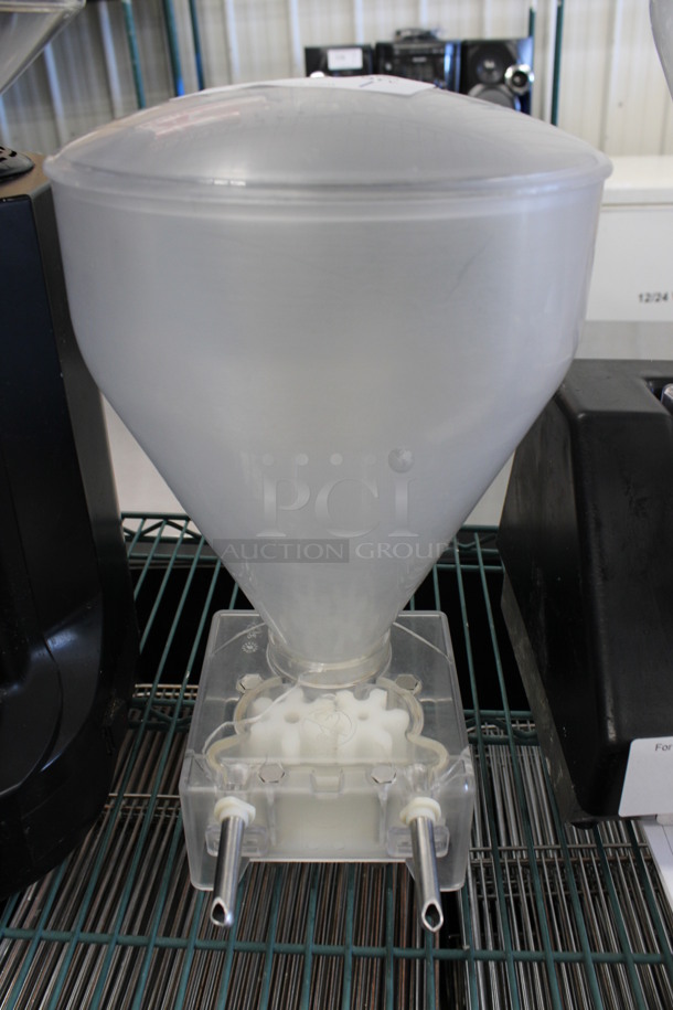 Clear Poly Pastry Donut Filler Hopper. Goes GREAT w/ Item 4! 9x11x14 - Image 1 of 4