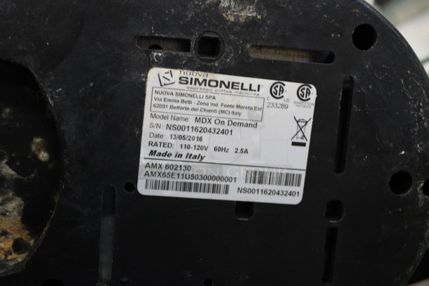 2016 Nuova Simonelli Model MDX On Demand Metal Commercial Countertop Espresso Bean Grinder. 110-120 Volts, 1 Phase. 7x12x18. Tested and Working! - Image 5 of 6