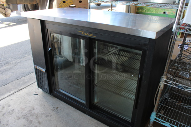 2016 True Model TBB-24-48G-SD-LD Stainless Steel Commercial 2 Door Back Bar Cooler Merchandiser. 115 Volts, 1 Phase. 49x24.5x36. Tested and Working! - Image 2 of 6