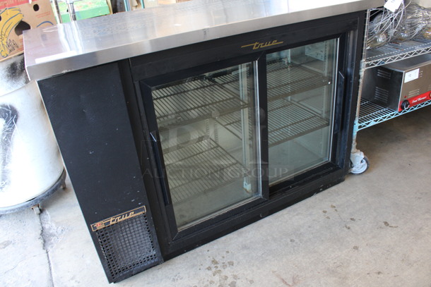 2016 True Model TBB-24-48G-SD-LD Stainless Steel Commercial 2 Door Back Bar Cooler Merchandiser. 115 Volts, 1 Phase. 49x24.5x36. Tested and Working! - Image 3 of 6