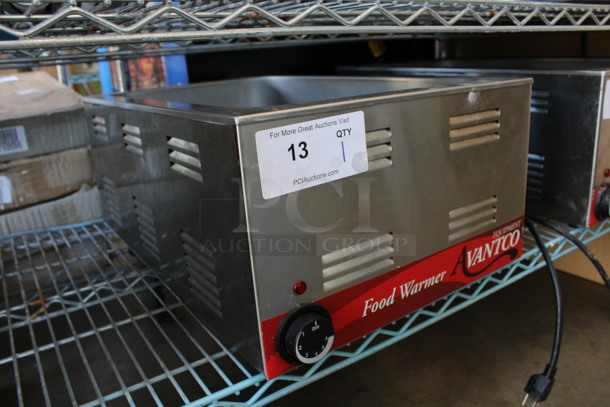 Avantco Model 177W50 Stainless Steel Commercial Countertop Food Warmer. 120 Volts, 1 Phase. 14.5x23x9. Tested and Working! - Image 2 of 5