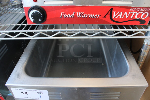 Avantco Model 177W50 Stainless Steel Commercial Countertop Food Warmer. 120 Volts, 1 Phase. 14.5x23x9. Tested and Working! - Image 3 of 5
