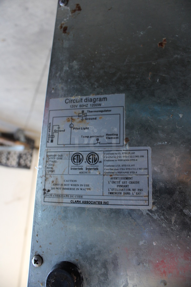 Avantco Model 177W50 Stainless Steel Commercial Countertop Food Warmer. 120 Volts, 1 Phase. 14.5x23x9. Tested and Working! - Image 5 of 5