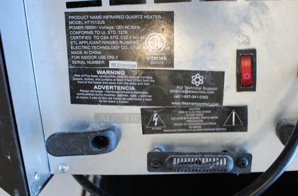 LifeSmart Model HT1013US Portable Heater. 120 Volts, 1 Phase. 11.5x14x14.5. Tested and Working! - Image 4 of 4