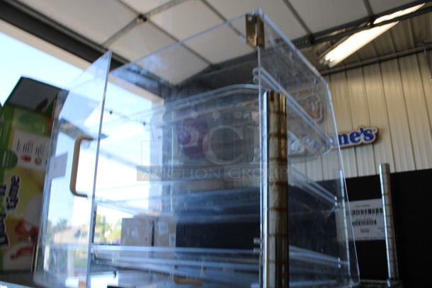 Clear Poly Countertop Case. Door Needs Reattached. 21x17x16 - Image 3 of 3