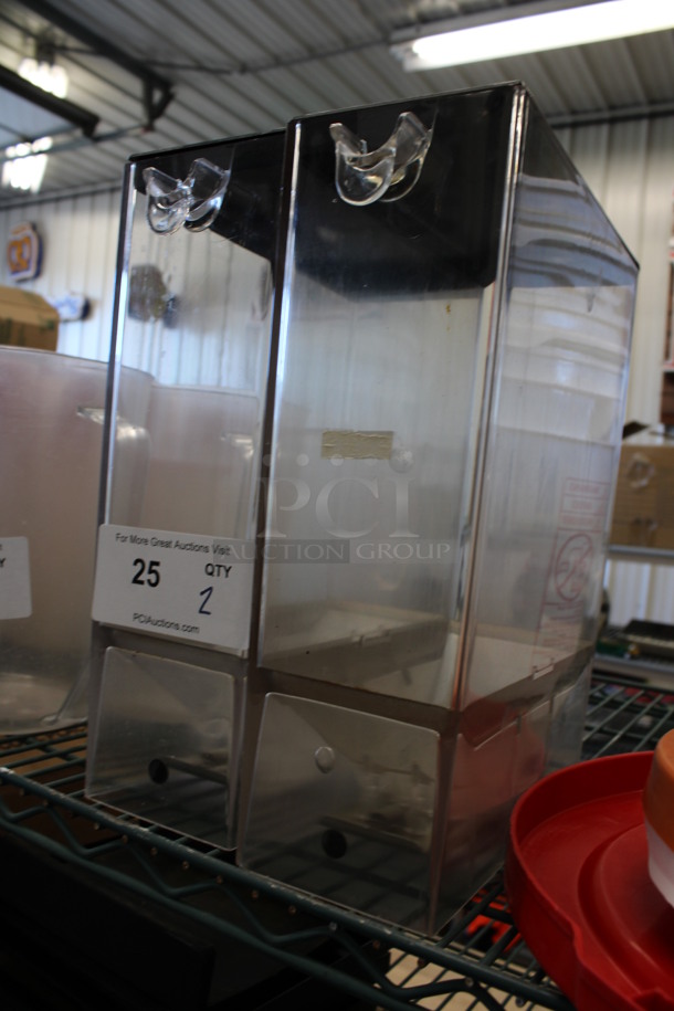 2 Clear Poly Containers. 9.5x4.5x13.5. 2 Times Your Bid! - Image 3 of 3