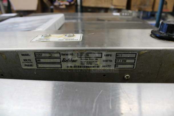Belshaw Model 21257 Stainless Steel Commercial Floor Style Electric Powered Donut Fryer. 240 Volts, 1 Phase. 30.5x34x37 - Image 11 of 11
