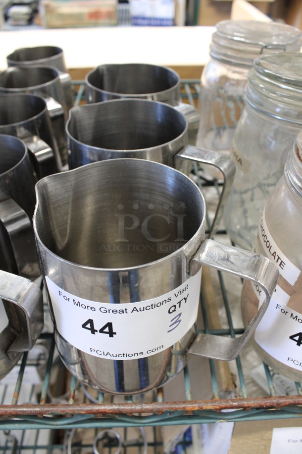 3 Metal Pitchers. 5.5x4x5. 3 Times Your Bid! - Image 2 of 3