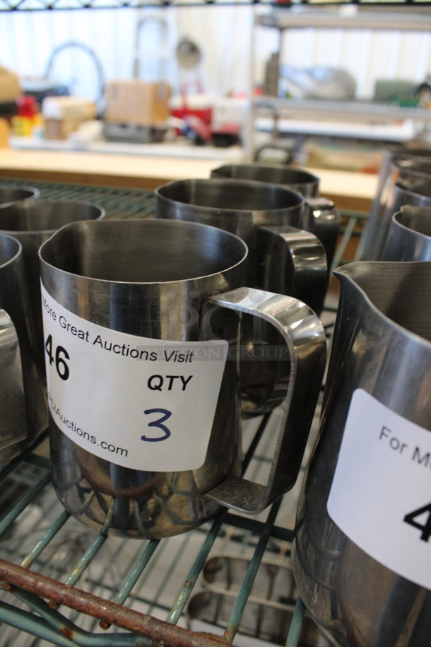 3 Metal Pitchers. 4.5x3.5x4. 3 Times Your Bid! - Image 3 of 3