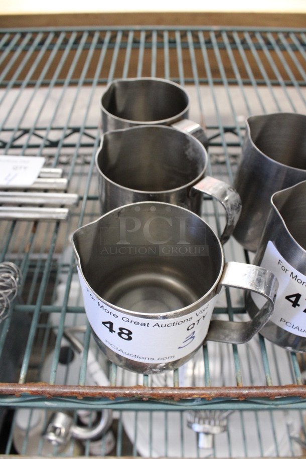3 Metal Pitchers. 4.5x3x3. 3 Times Your Bid! - Image 2 of 3