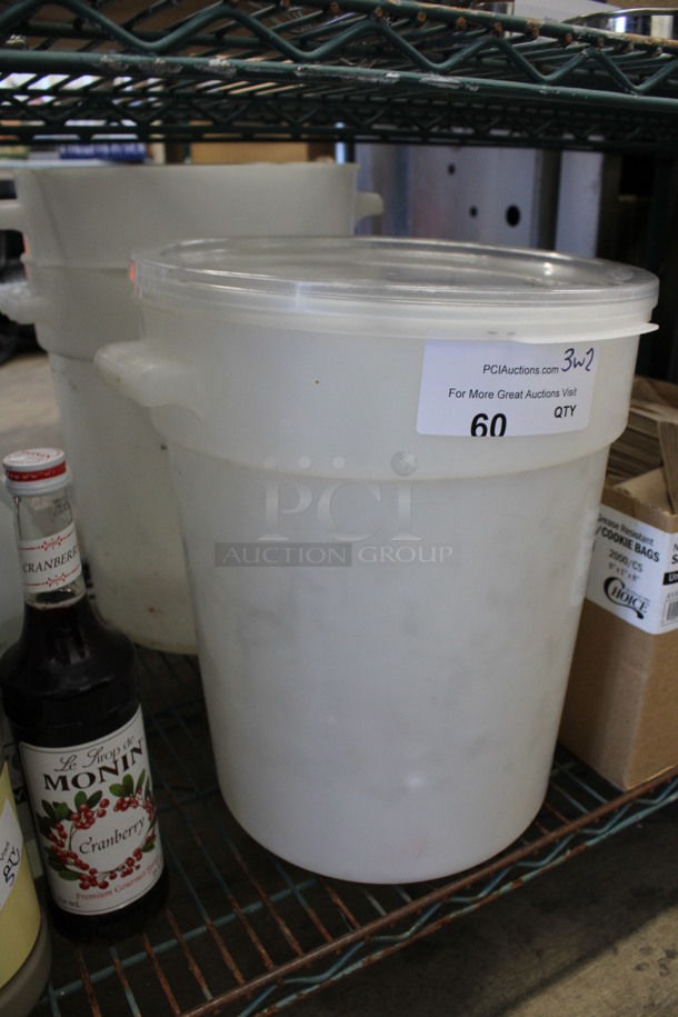 3 Poly Containers w/ 2 Lids. 13.5x12.5x15. 3 Times Your Bid! - Image 2 of 2
