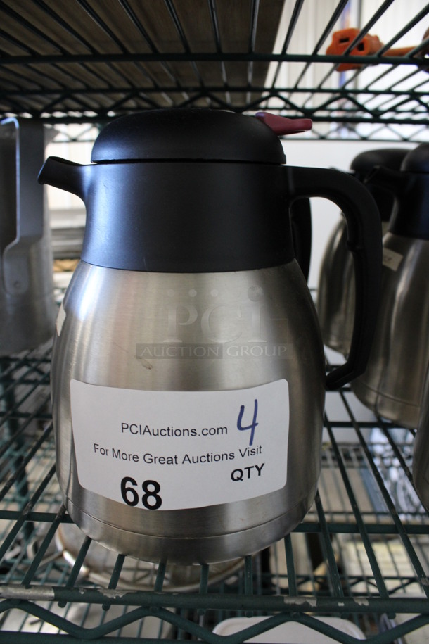 4 Metal Pitchers. 6x5.5x8. 4 Times Your Bid! - Image 1 of 3