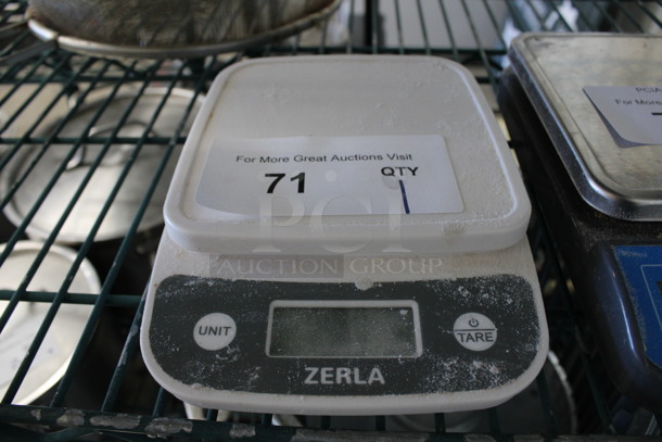 Zerla Countertop Food Portioning Scale. 6x7.5x2