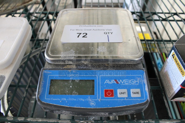 Avaweigh Countertop Food Portioning Scale. 6.5x8.5x2