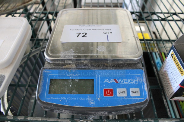 Avaweigh Countertop Food Portioning Scale. 6.5x8.5x2 - Image 1 of 3