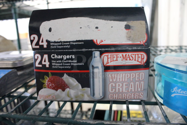 ALL ONE MONEY! Lot of BRAND NEW IN BOX Chef Master Whipped Cream Chargers! Goes GREAT w/ Lot # 111! - Image 3 of 3