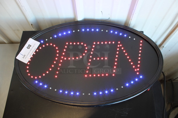 Light Up Open Sign. 23x1x14. Tested and Working!