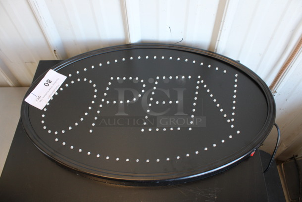 Light Up Open Sign. 23x1x14. Tested and Working! - Image 4 of 4