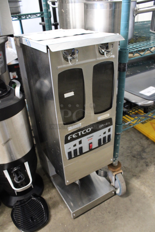 Fetco Model GR-2 Stainless Steel Commercial Countertop Coffee Bean Grinder. 120 Volts, 1 Phase. 9.5x16x29. Tested and Working! - Image 2 of 6