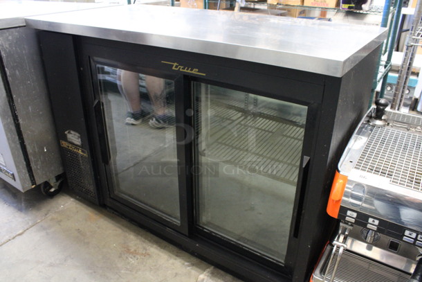 2016 True Model TBB-24-48G-SD-LD Stainless Steel Commercial 2 Door Back Bar Cooler Merchandiser. 115 Volts, 1 Phase. 49x24.5x36. Tested and Working! - Image 2 of 6