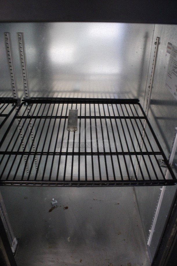 2016 True Model TBB-24-48G-SD-LD Stainless Steel Commercial 2 Door Back Bar Cooler Merchandiser. 115 Volts, 1 Phase. 49x24.5x36. Tested and Working! - Image 4 of 6