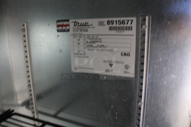 2016 True Model TBB-24-48G-SD-LD Stainless Steel Commercial 2 Door Back Bar Cooler Merchandiser. 115 Volts, 1 Phase. 49x24.5x36. Tested and Working! - Image 5 of 6