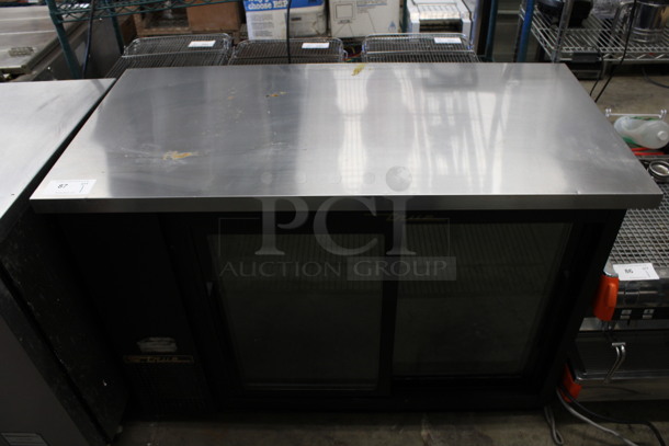 2016 True Model TBB-24-48G-SD-LD Stainless Steel Commercial 2 Door Back Bar Cooler Merchandiser. 115 Volts, 1 Phase. 49x24.5x36. Tested and Working! - Image 6 of 6