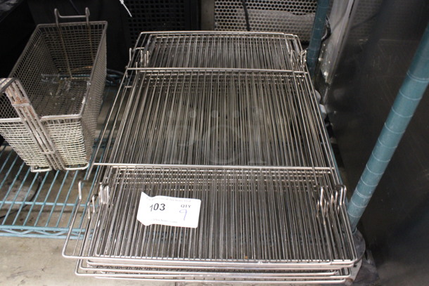 9 Metal Cooling Racks. 15x25x1. 9 Times Your Bid!