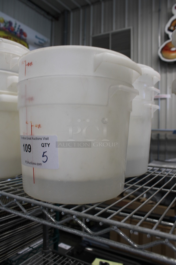 5 Poly Containers. 10x8.5x8. 5 Times Your Bid! - Image 2 of 2