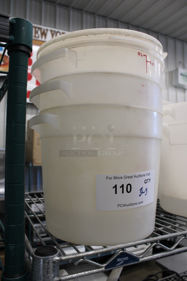 3 Poly Containers w/ 3 Lids. 10x8.5x8. 3 Times Your Bid! - Image 2 of 2