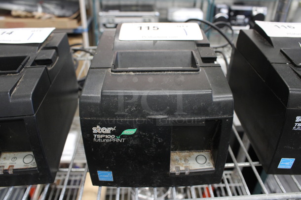 Star Micronics Model TSP100II Countertop Receipt Printer. 6x8x5.5