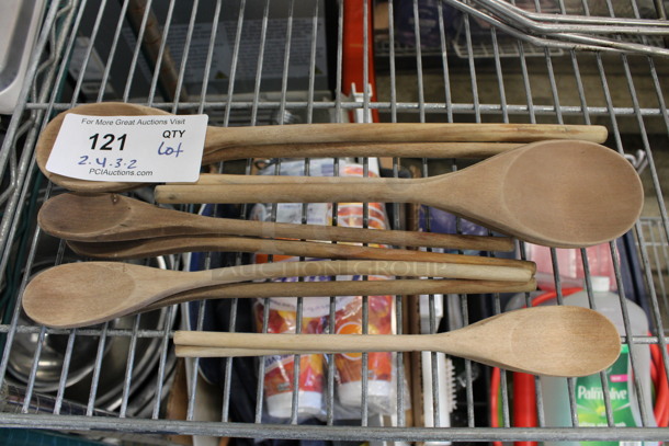 ALL ONE MONEY! Lot of Various Wooden Spoons! Includes 15" - Image 1 of 2