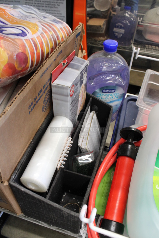 ALL ONE MONEY! Lot of To Go Cups, Hand Soap and White Rack! - Image 4 of 5