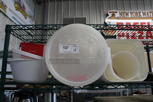 ALL ONE MONEY! Lot of Various Poly Containers and Colander!