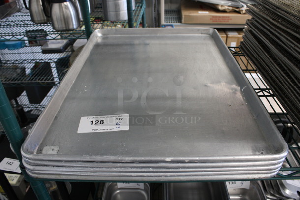 5 Metal Full Size Baking Pans. 18x26x1. 5 Times Your Bid! - Image 1 of 2