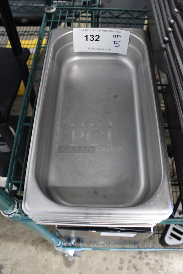 5 Stainless Steel 1/3 Size Drop In Bins. 1/3x2. 5 Times Your Bid! - Image 2 of 3