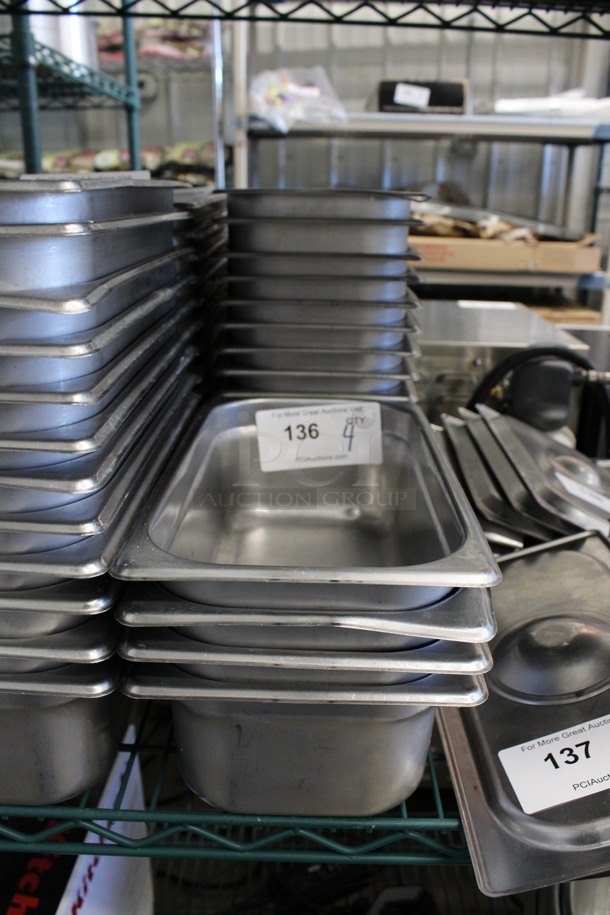 12 Stainless Steel 1/3 Size Drop In Bins. 1/3x4. 12 Times Your Bid! - Image 4 of 4