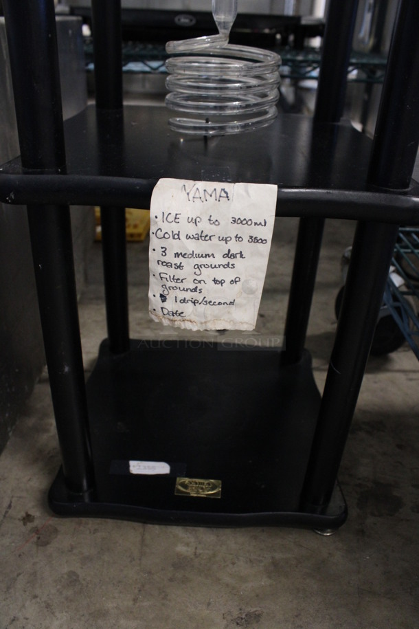 Black Wood Pattern Floor Style Cold Brew Coffee Brewing Station. 12x12x45 - Image 5 of 5