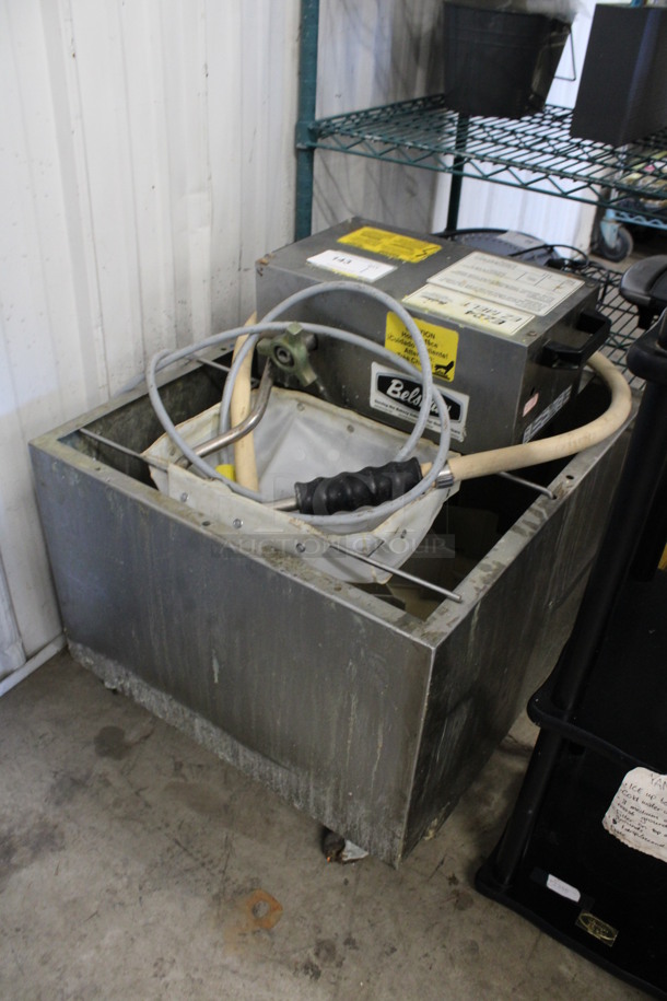 Belshaw Model 20508 EZ24 Stainless Steel Commercial Floor Style Oil Filtration System. 120 Volts, 1 Phase. 22x25x24 - Image 3 of 5