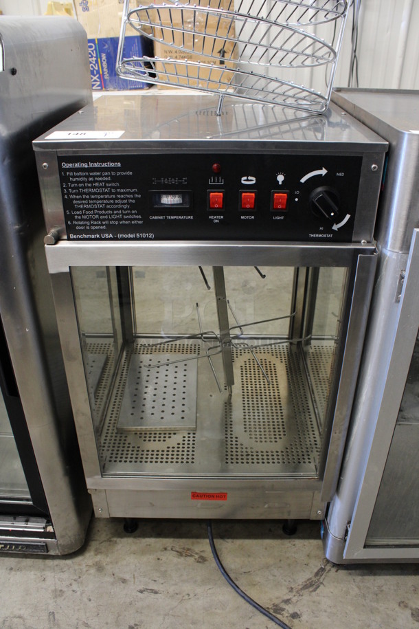 Benchmark USA Model 51012 Stainless Steel Commercial Countertop Warming Display Case Merchandiser. Comes w/ Extra Rack. 18.5x20.5x33.5. Tested and Working! - Image 2 of 8
