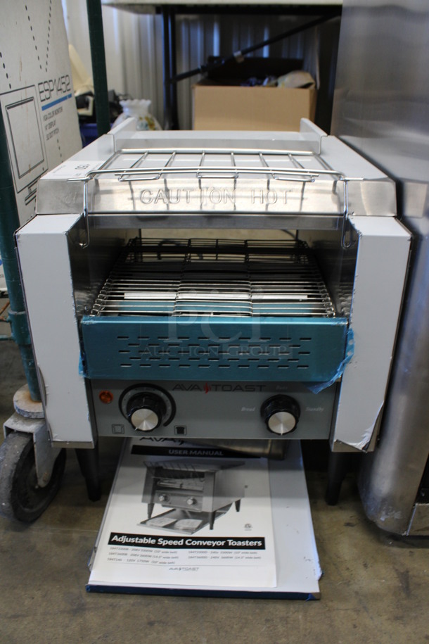 BRAND NEW! Avatoast Stainless Steel Commercial Countertop Conveyor Toaster Oven. 14.5x17x16.5. Tested and Working!